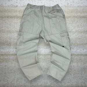 Vintage 90s 5.11 Tactical Pants 38x32 Baggy Wide Leg Light Tan Cargos Military